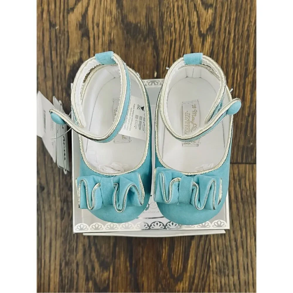 NEW Mayoral Baby 6-9 Mos (18) Ruffled Mary Jane Shoes